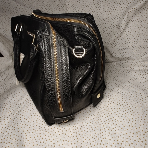 Stylish Steve Madden Black Satchel Handbag Purse. - Picture 5 of 16